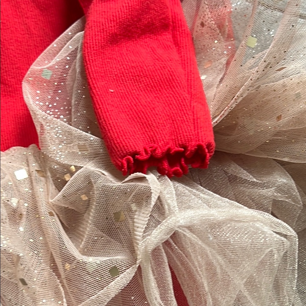 Charming Red and Cream Dance dress Costume with Tutu Petite Hailey 12 months - Picture 5 of 9